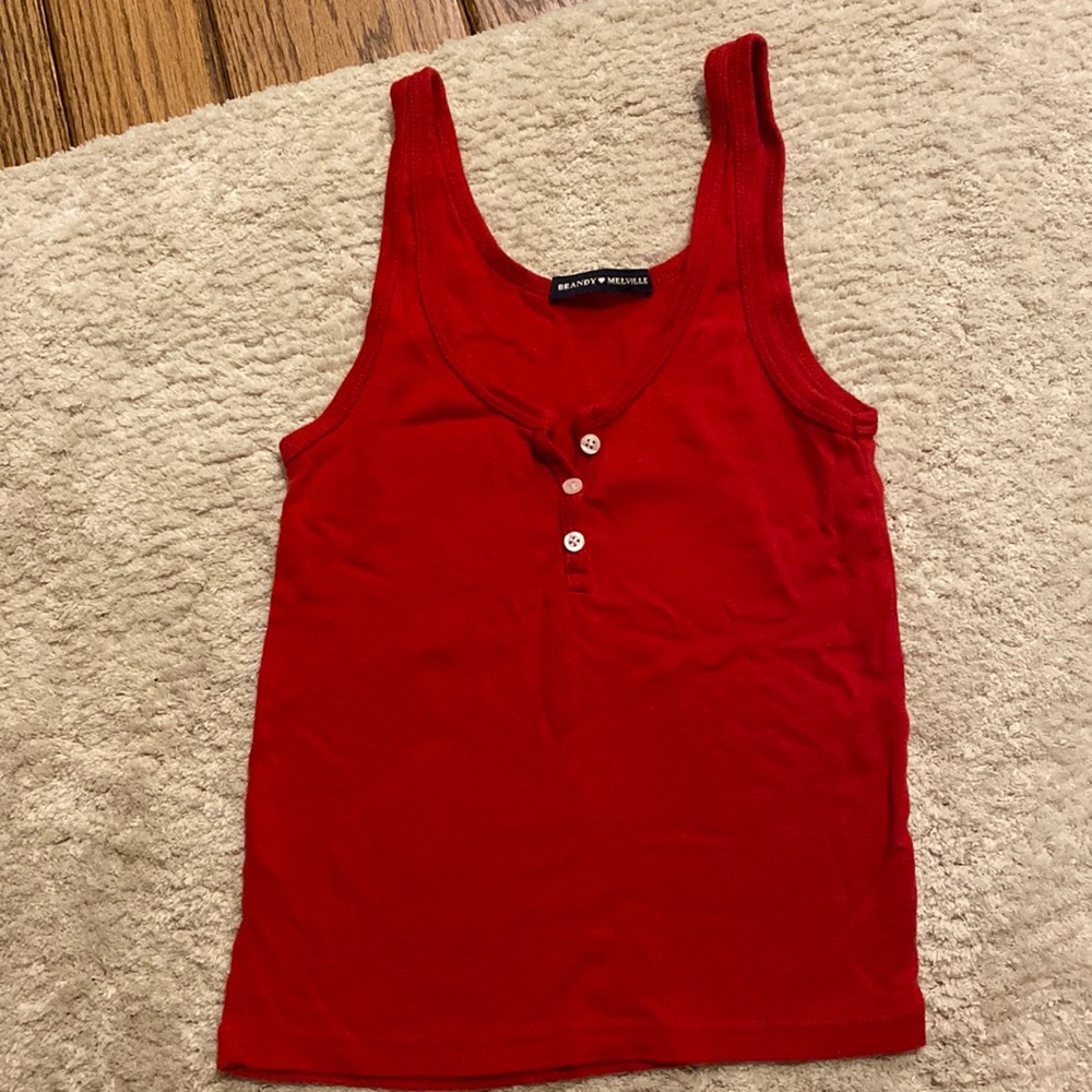 Brandy Melville red tank top size S